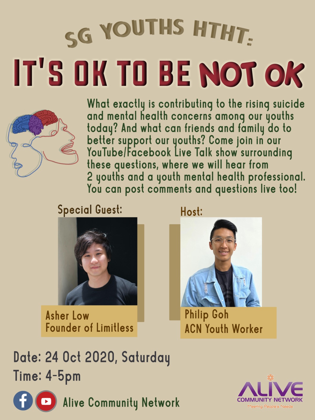 3. 24 Oct 2020- SG Youths HTHT: It's ok to be NOT OK